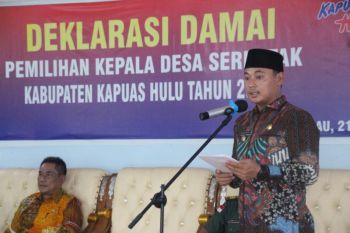 212 calon kades di Kapuas Hulu deklarasikan Pilkades damai