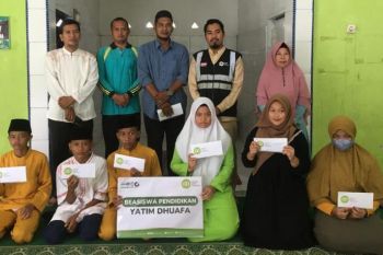 Sambut Hari Anak, IZI Riau bantu biaya pendidikan anak yatim