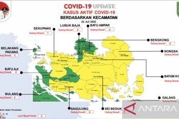 Lima kecamatan di Batam berada di zona kuning COVID-19