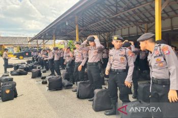 Polda Kalteng sebar 102 personel ke 14 polres