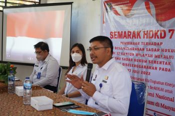 Kemenkumham Sulut gelar  penyuluhan hukum serentak di tiga tempat
