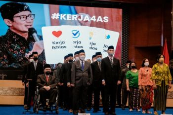 Sandiaga Uno melantik 60 pejabat Kemenparekraf