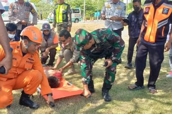 Warga lingkar Mandalika dilatih antisipasi bencana gempa dan tsunami