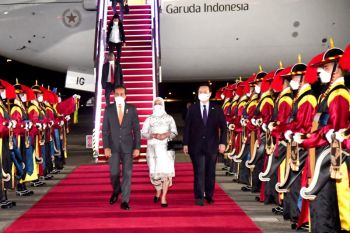 Jokowi kembali ke Tanah Air usai kunjungan tiga negara