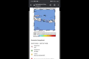 Gempa magnitudo 4,6 Karang Asem Bali dirasakan Mataram dan Lombok Barat