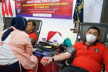 Jajaran Kemenkumham Sumsel sumbang darah sebanyak 364 kantong ke PMI