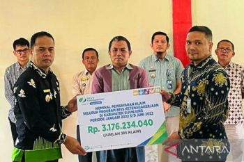 BPJAMSOSTEK bayarkan klaim Rp3,1 miliar di Sijunjung