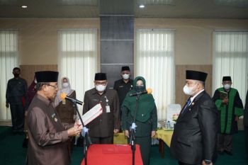 Lantik lima pejabat tinggi pratama, Ini harapan Bupati Wardan