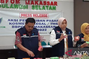 BBPOM Sulsel temukan banyak kosmestik ilegal di Kota Makassar