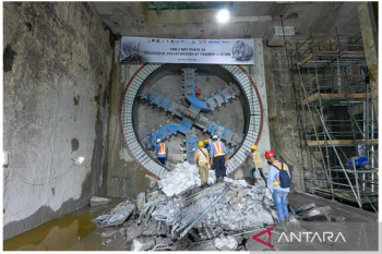 Mesin bor MRT sambungkan Stasiun Monas dan Thamrin