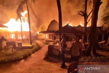 Polisi mengusulkan sistem drainase tanggulangi kebakaran di Gili Trawangan
