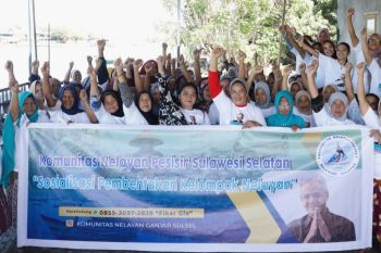 Nelayan Pangkep deklarasikan dukungan Ganjar Pranowo maju Capres 2024