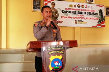Tahapan telah dimulai, Polres Solok Selatan ajak media sukseskan Pemilu 2024