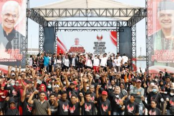 Ribuan warga di Makassar dukung Ganjar sebagai capres pada Pemilu 2024