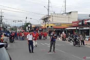 Pemkot Pariaman kerahkan puluhan personel lancarkan arus lalu lintas selama prosesi Tabuik
