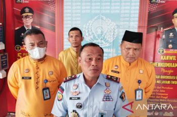 2 kg ganja dilempar melewatii tembok Lapas IIA Pekanbaru