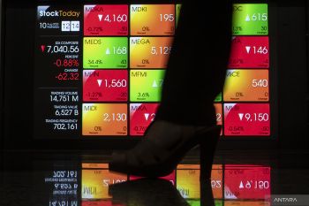 IHSG akhir pekan ditutup melemah
