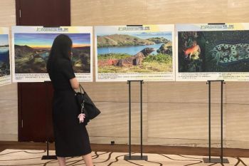 Foto-foto pemandangan alam Indonesia dipamerkan