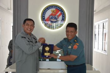 Bakamla RI dan Pusinfomar TNI bahas keamanan dan keselamatan laut