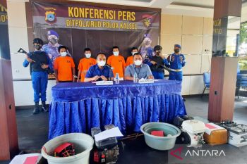 Polda tangkap pencari ikan dengan alat setrum