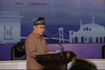 Seremoni perpanjangan WK CPP ke PT BSP, Gubri: ini kado spesial HUT Riau ke-65