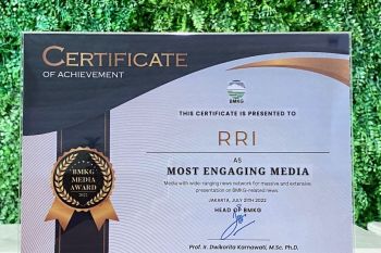 RRI Raih Penghargaan Most Engaging Media