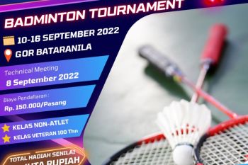 PB Gajah Mungkur akan gelar turnamen badminton dari 10-16 September