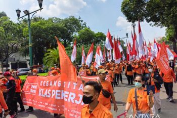 Karnaval kelas pekerja warnai pendaftaran Pemilu Partai Buruh