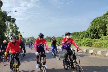 Kemenkumham Sumsel gelar sepeda gembira