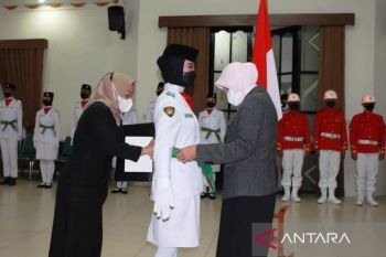 Bupati kukuhkan Paskibraka Barito Kuala 2022