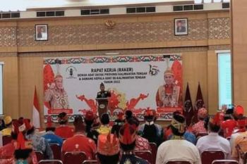 Ketua DAD Kalteng terpilih gelar koordinasi dengan lembaga dan tokoh adat