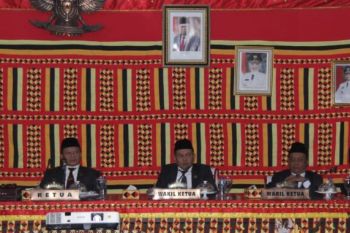 Bupati dan Forkopimda Lampung Selatan dengarkan pidato Presiden Jokowi