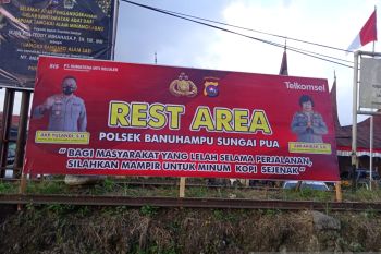 Kreatif, Polsek Banuhampu sediakan Rest Area kurangi potensi kecelakaan