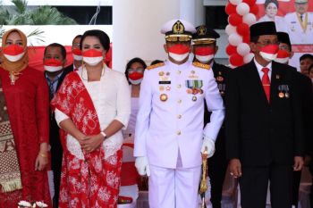 Danlantamal ikuti upacara HUT ke-77 Kemerdekaan RI di Kantor Gubernur Sulut