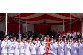 Penjabat Bupati Mesuji jadi inspektur upacara HUT Kemerdekaan RI