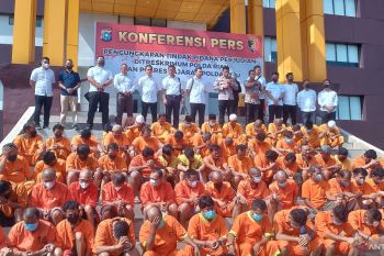 Polda Riau tetapkan 228 tersangka dalam kasus perjudian