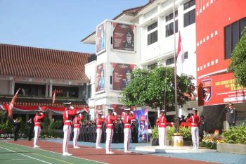 Untuk pertama lali, Kemenkumham Jateng gelar Upacara Bendera Hari Dharma Karya Dhika 19 Agustus