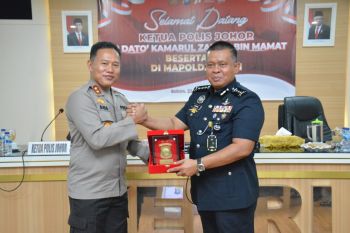 Polisi Johor Malaysia laksanakan kunjungan bilateral ke Polda Kepri RI