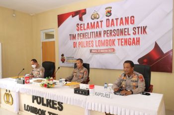 Lemdiklat Polri lakukan penelitian di Polres Lombok Tengah