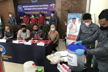 BNN musnahkan bahan baku sabu yang disita dari pabrik narkoba