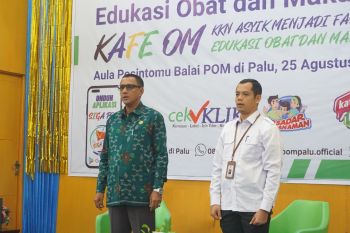 BPOM Palu edukasi warga tentang obat dan makanan aman  lewat KKN