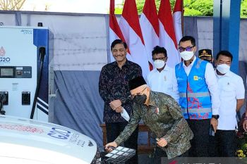 Wapres Ma'ruf Amin tinjau kesiapan SPKLU PLN, sambut puncak acara Presidensi G20