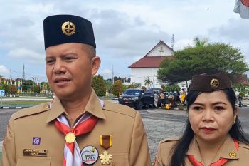 Bupati Gunung Mas Lepas Peserta  Jambore XI Di Cibubur
