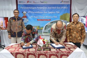 PGN suplai gas bumi 17.5 BBTUD ke FajarPaper