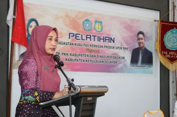 PKK Kepulauan Selayar beri pelatihan peningkatan kemasan produk bagi UP2K