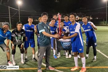 Tim N700 Supreme rebut juara di turnamen Futsal KBRI Tokyo