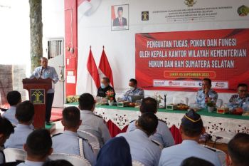 Kakanwil Kemenkumham Sumsel: Jangan ada WBP yang melarikan diri
