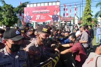 Polresta Palangka Raya gencar gelar simulasi pengamanan unjuk rasa
