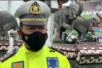 98 personel Satlantas Polresta Bandarlampung kawal aksi tolak kenaikan BBM
