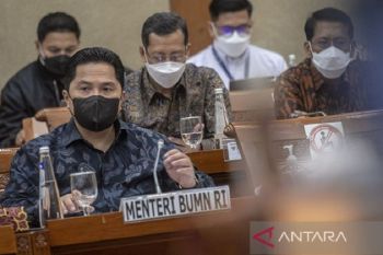 Menteri BUMN Erick Thohir minta tambahan penyertaan modal negara sebesar Rp7,88 triliun